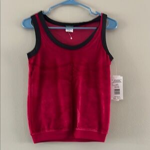 Harve Benard Red and Black Sleeveless Tank Top